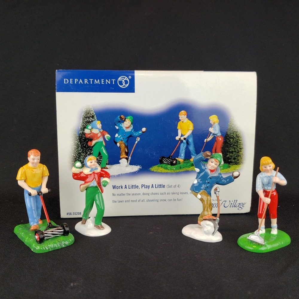 Work A Little Play A Little 55208 Snow Village Department Dept 56 Christmas